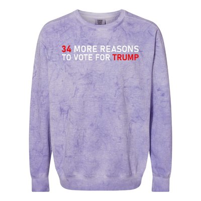 34 More Reasons To Vote For Trump Colorblast Crewneck Sweatshirt