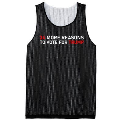 34 More Reasons To Vote For Trump Mesh Reversible Basketball Jersey Tank