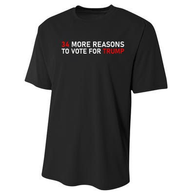 34 More Reasons To Vote For Trump Performance Sprint T-Shirt