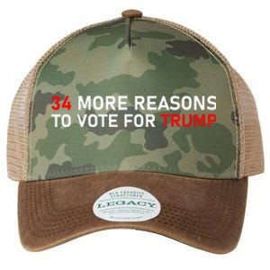 34 More Reasons To Vote For Trump Legacy Tie Dye Trucker Hat