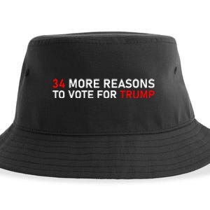 34 More Reasons To Vote For Trump Sustainable Bucket Hat