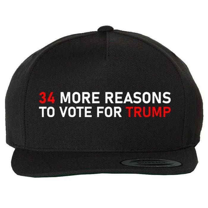 34 More Reasons To Vote For Trump Wool Snapback Cap