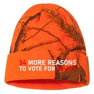 34 More Reasons To Vote For Trump Kati Licensed 12" Camo Beanie