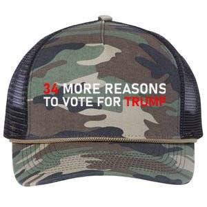 34 More Reasons To Vote For Trump Retro Rope Trucker Hat Cap