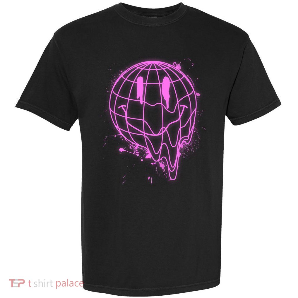 3D Melting Smiley Emoji Garment-Dyed Heavyweight T-Shirt