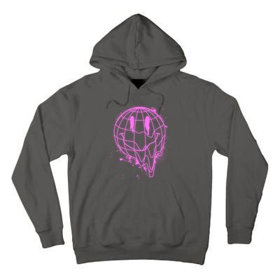 3D Melting Smiley Emoji Tall Hoodie