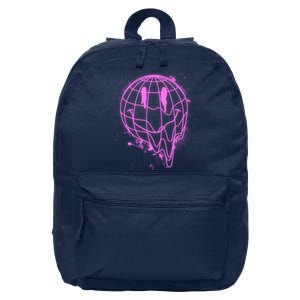 3D Melting Smiley Emoji 16 in Basic Backpack