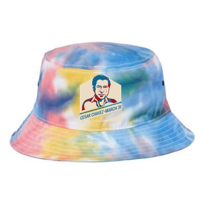 31 March Si Se Puede I Cesar Chavez Day Tie Dye Newport Bucket Hat