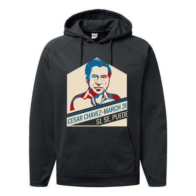 31 March Si Se Puede I Cesar Chavez Day Performance Fleece Hoodie