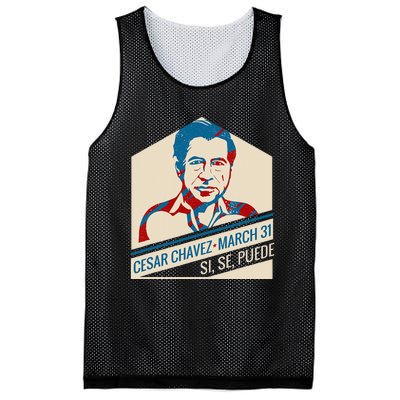 31 March Si Se Puede I Cesar Chavez Day Mesh Reversible Basketball Jersey Tank