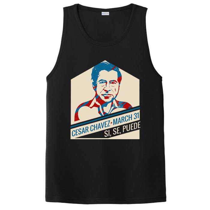 31 March Si Se Puede I Cesar Chavez Day PosiCharge Competitor Tank