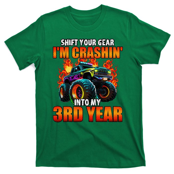 3rd Monster Truck Birthday Party Birthday T-Shirt