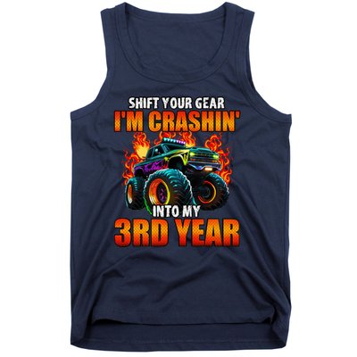 3rd Monster Truck Birthday Party Birthday Tank Top