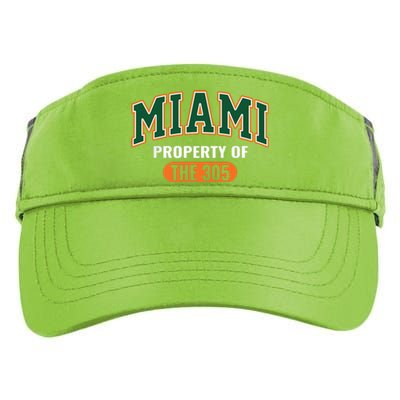 305 Miami Vibes Urban Style Miami Beach Adult Drive Performance Visor