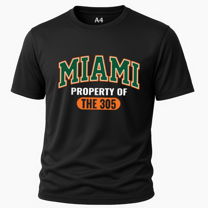 305 Miami Vibes Urban Style Miami Beach Cooling Performance Crew T-Shirt