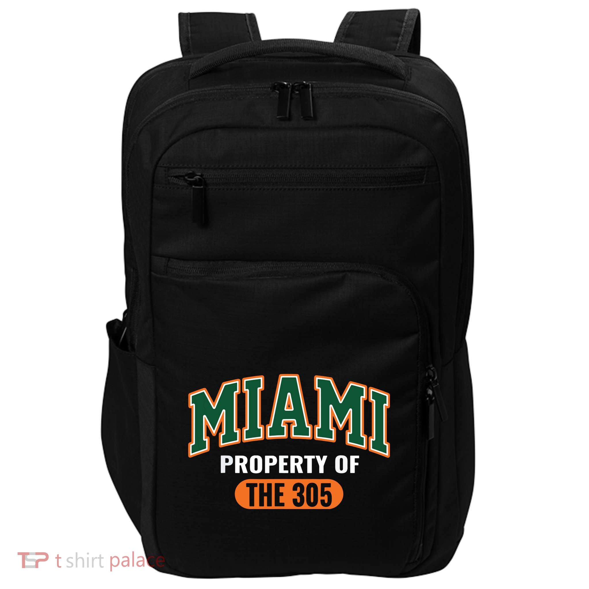 305 Miami Vibes Urban Style Miami Beach Impact Tech Backpack