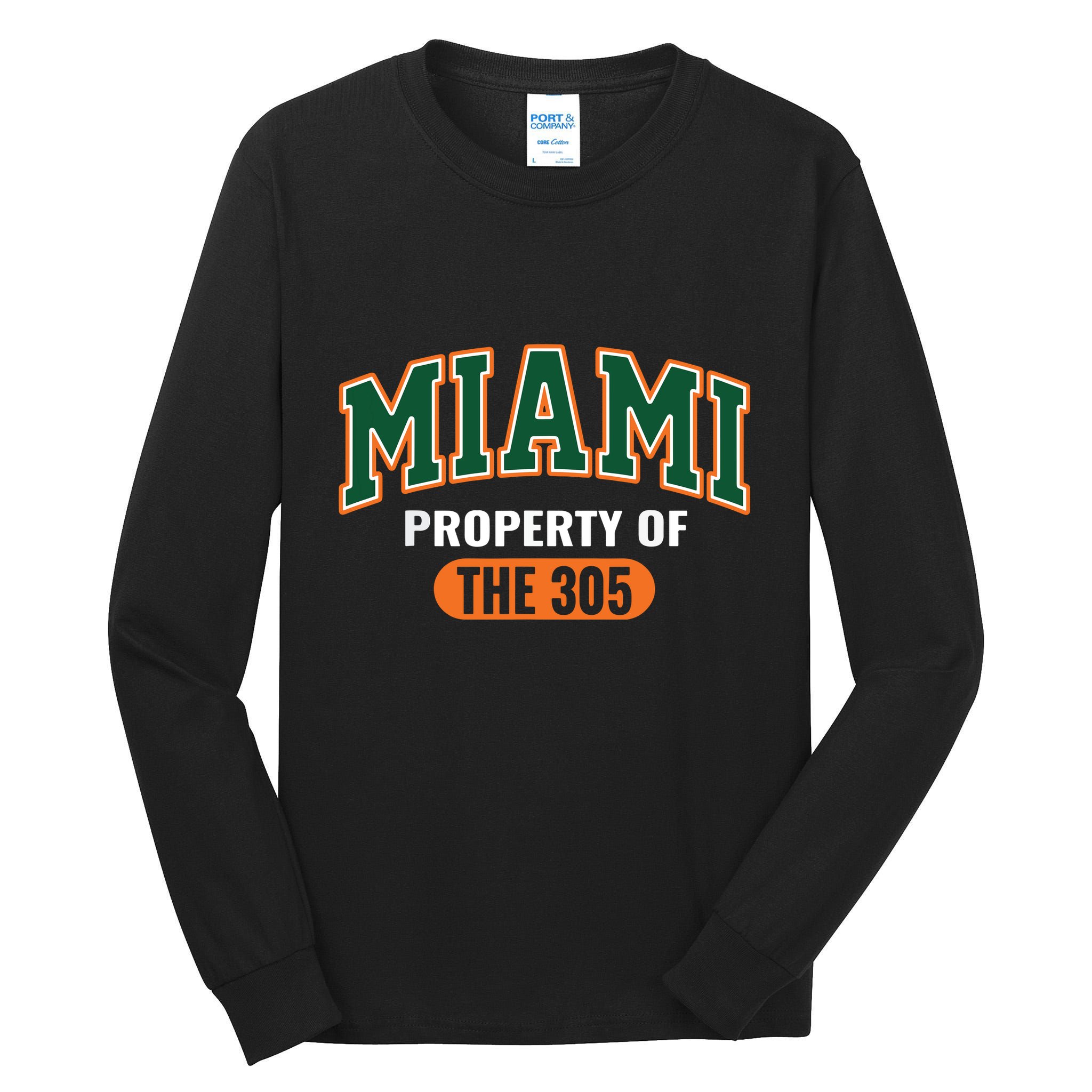 305 Miami Vibes Urban Style Miami Beach Tall Long Sleeve T-Shirt