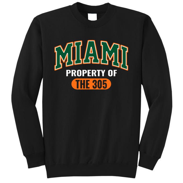 305 Miami Vibes Urban Style Miami Beach Graphic Design Sweatshirt