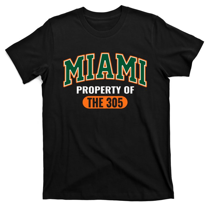 305 Miami Vibes Urban Style Miami Beach Graphic Design T-Shirt