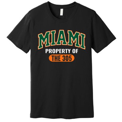 305 Miami Vibes Urban Style Miami Beach Graphic Design Premium T-Shirt