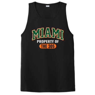 305 Miami Vibes Urban Style Miami Beach Graphic Design PosiCharge Competitor Tank