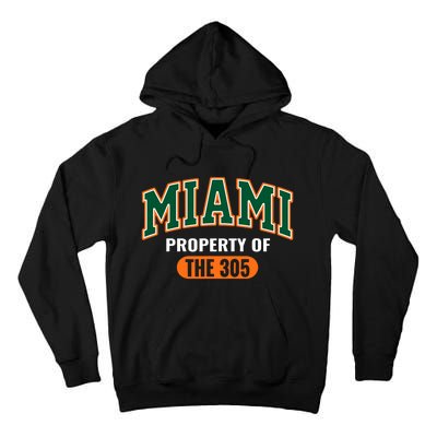 305 Miami Vibes Urban Style Miami Beach Graphic Design Tall Hoodie