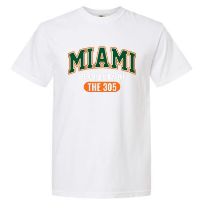 305 Miami Vibes Urban Style Miami Beach Graphic Design Garment-Dyed Heavyweight T-Shirt