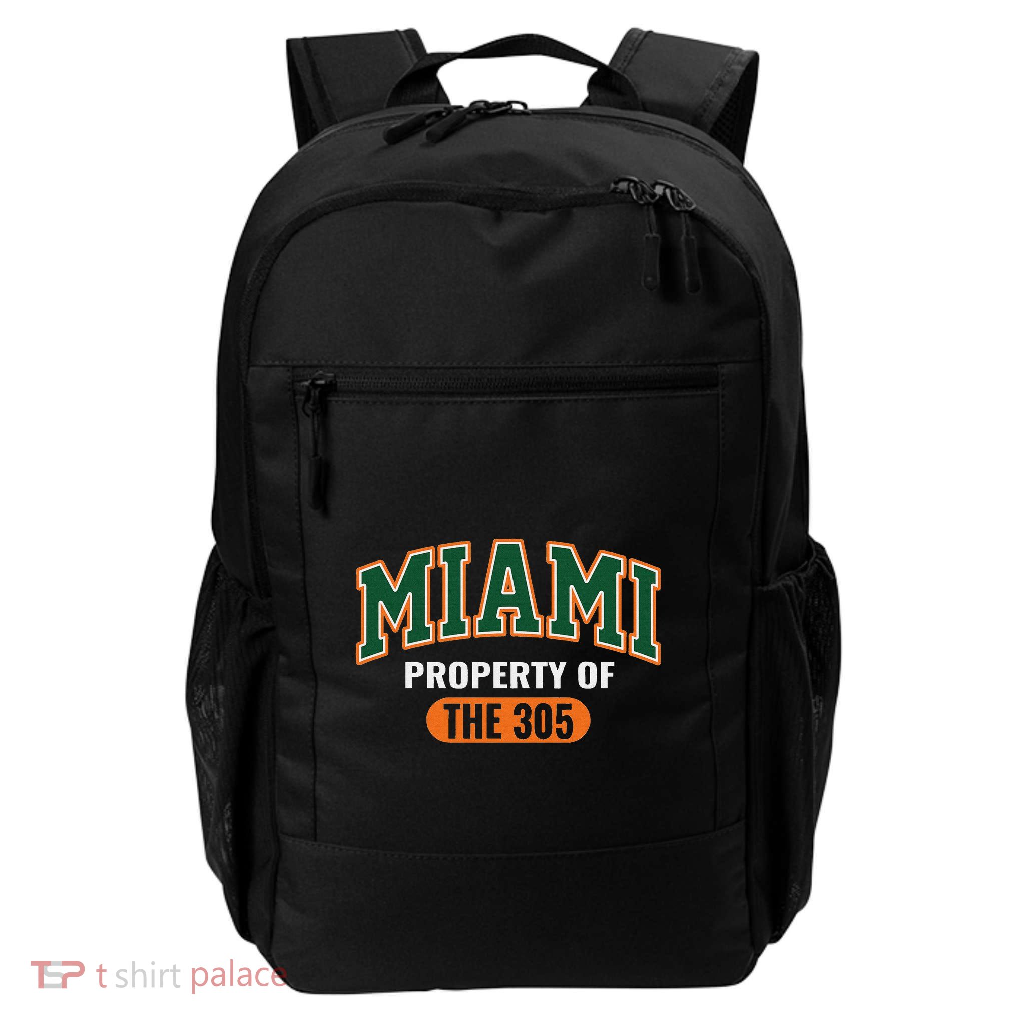 305 Miami Vibes Urban Style Miami Beach Graphic Daily Commute Backpack