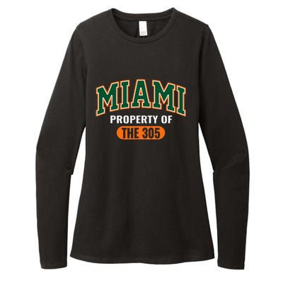 305 Miami Vibes Urban Style Miami Beach Womens CVC Long Sleeve Shirt