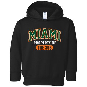 305 Miami Vibes Urban Style Miami Beach Toddler Hoodie