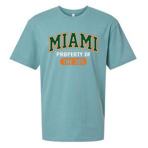 305 Miami Vibes Urban Style Miami Beach Sueded Cloud Jersey T-Shirt