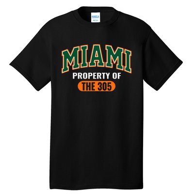 305 Miami Vibes Urban Style Miami Beach Graphic Design Tall T-Shirt