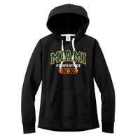 305 Miami Vibes Urban Style Miami Beach Graphic Design Women's Fleece Hoodie