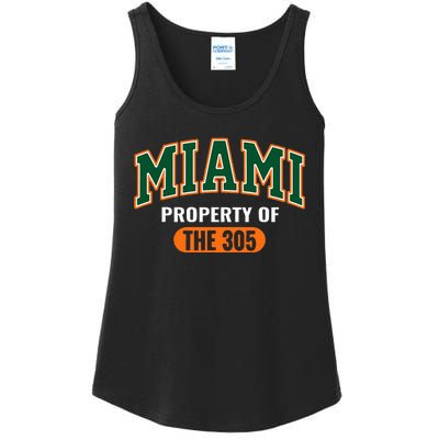 305 Miami Vibes Urban Style Miami Beach Graphic Design Ladies Essential Tank