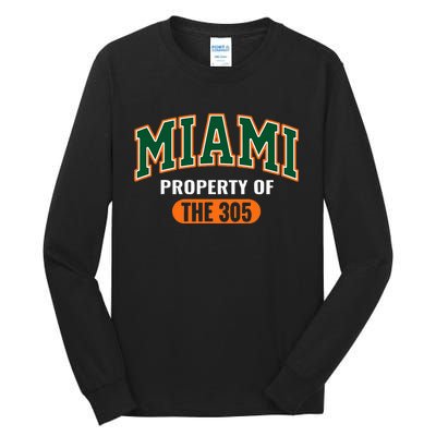 305 Miami Vibes Urban Style Miami Beach Graphic Design Tall Long Sleeve T-Shirt