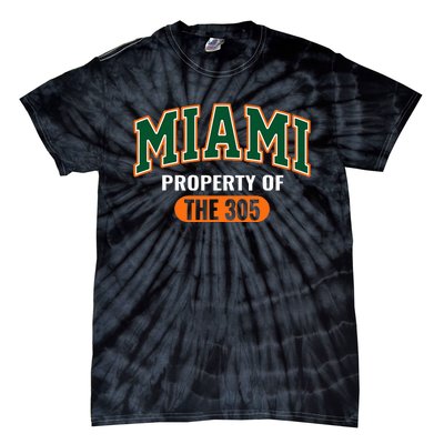 305 Miami Vibes Urban Style Miami Beach Graphic Design Tie-Dye T-Shirt