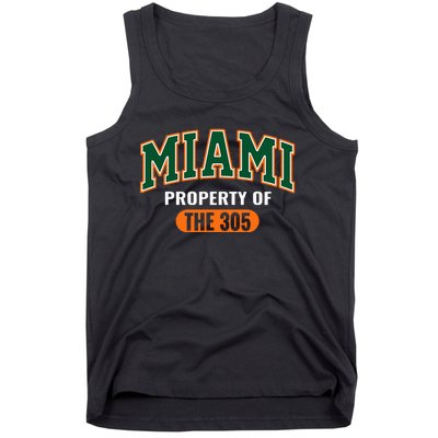 305 Miami Vibes Urban Style Miami Beach Graphic Design Tank Top