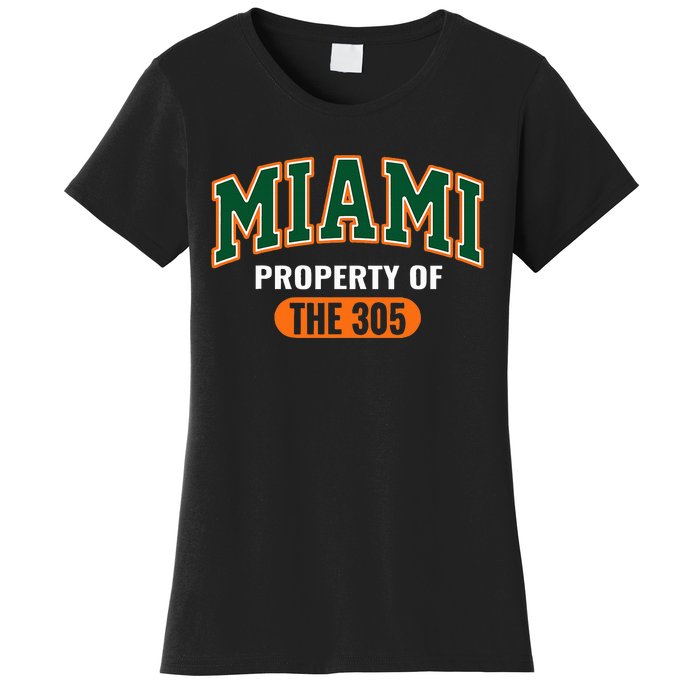 305 Miami Vibes Urban Style Miami Beach Graphic Design Women's T-Shirt