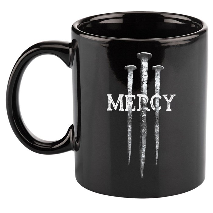 3 Nails Mercy Jesus S Christian 11oz C Handle Ceramic Mug