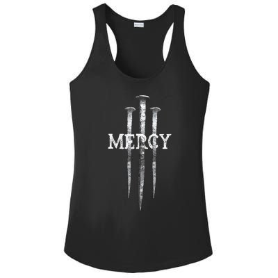 3 Nails Mercy Jesus S Christian Ladies PosiCharge Competitor Racerback Tank