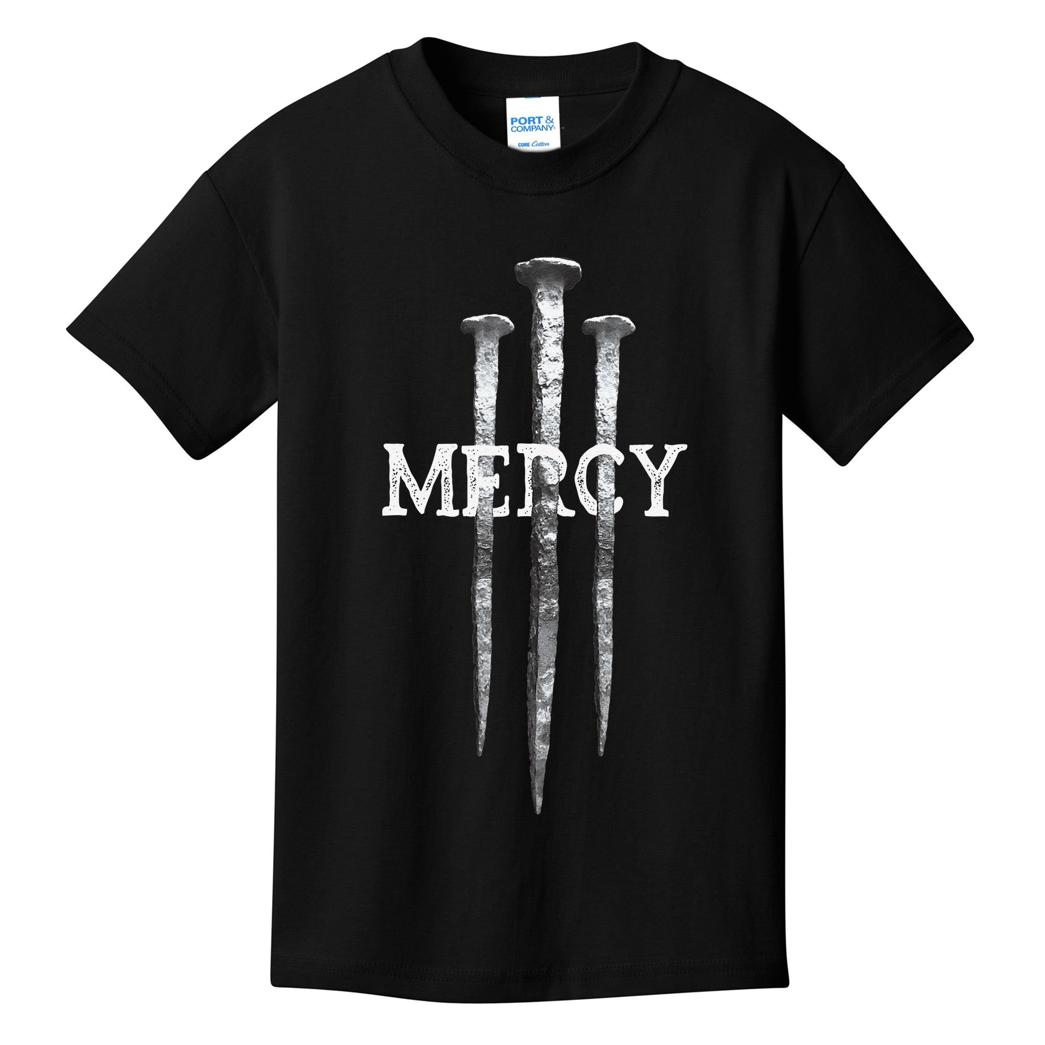 3 Nails Mercy Jesus S Christian Kids T-Shirt