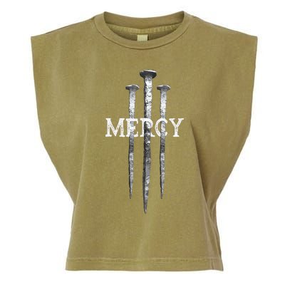 3 Nails Mercy Jesus S Christian Garment-Dyed Women's Muscle Tee