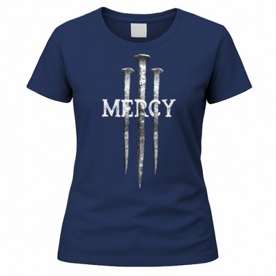 3 Nails Mercy Jesus S Christian Women's T-Shirt