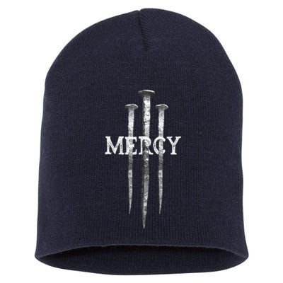 3 Nails Mercy Jesus S Christian Short Acrylic Beanie