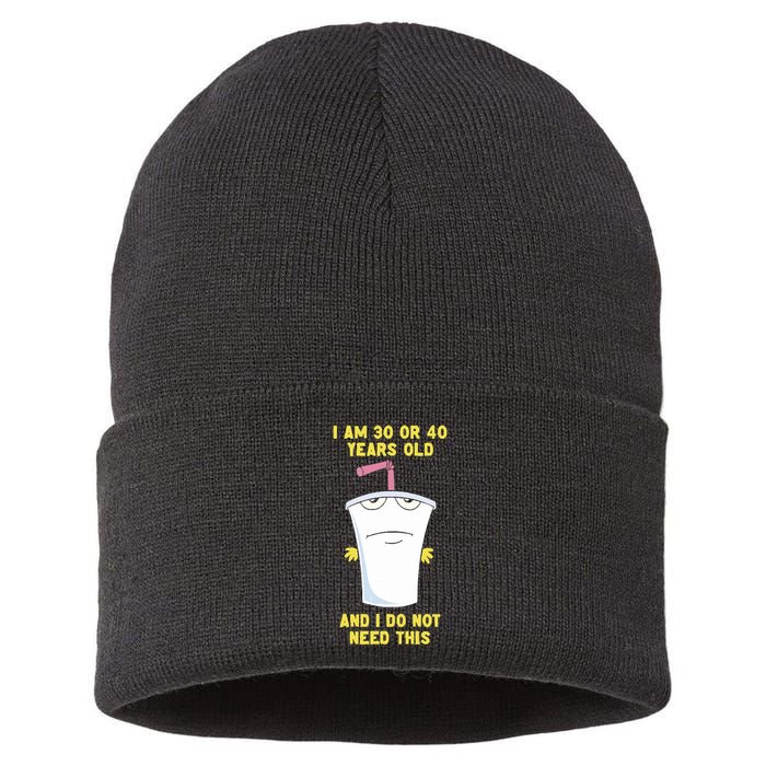 30 Or 40 (Remix) Sustainable Knit Beanie