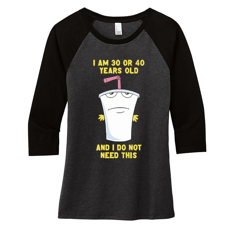 30 Or 40 (Remix) Women's Tri-Blend 3/4-Sleeve Raglan Shirt