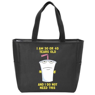30 Or 40 (Remix) Zip Tote Bag