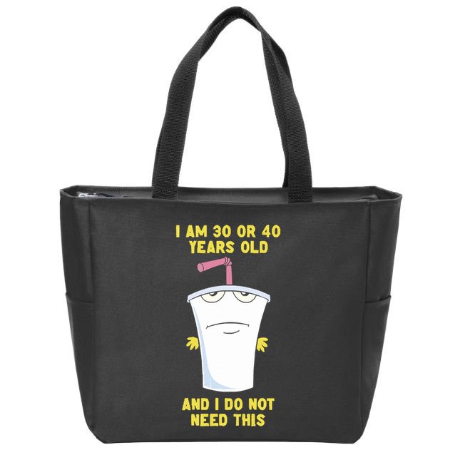 30 Or 40 (Remix) Zip Tote Bag