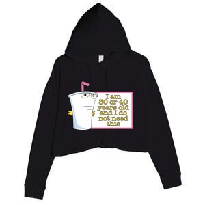 30 Or 40 Crop Fleece Hoodie