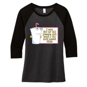 30 Or 40 Women's Tri-Blend 3/4-Sleeve Raglan Shirt